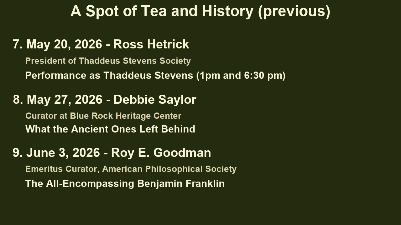 Previous presentations
